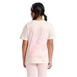 Cat & Jack Oversized Spring Tulips Short Sleeve Graphic Tee